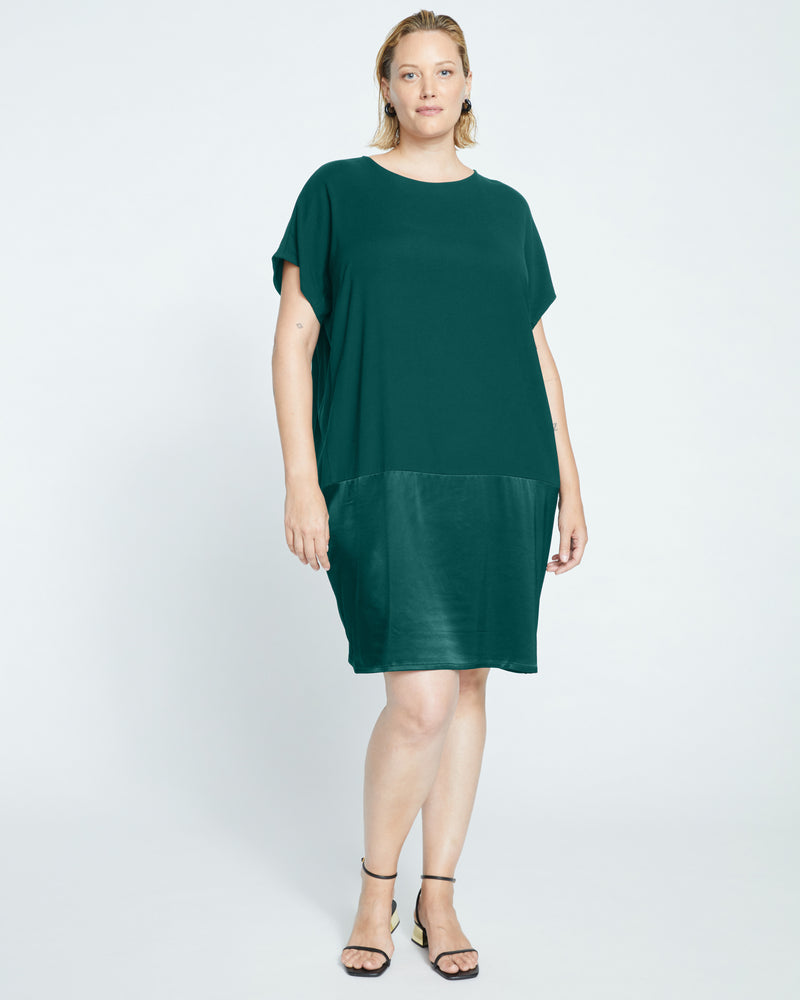 Avenir Double Luxe Dress - Forest Green