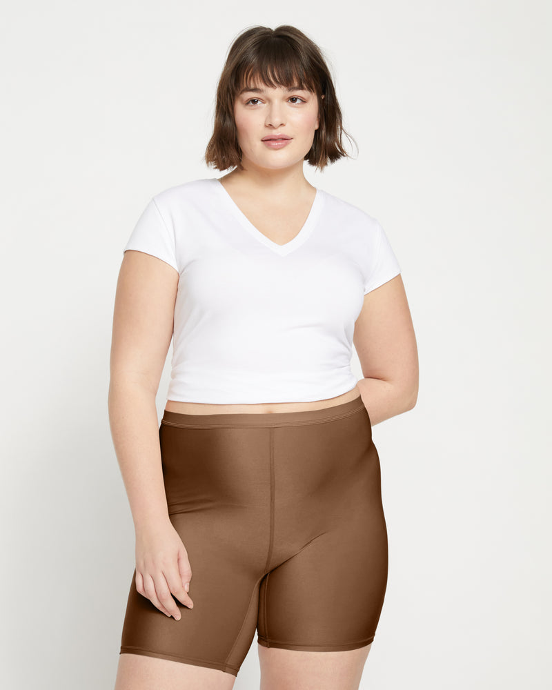 Barely-There Slip Shorts - Cocoa