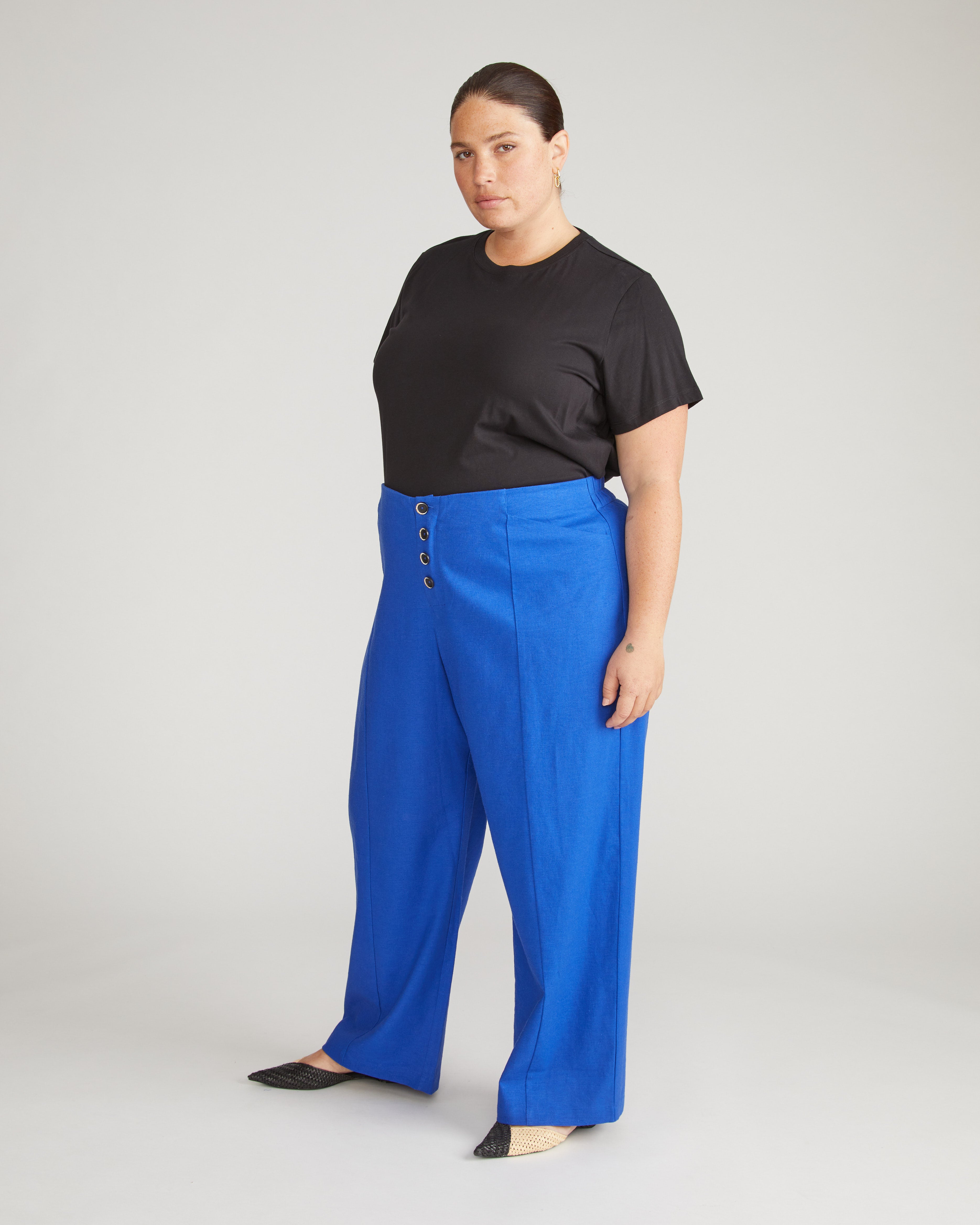 Coastal Linen Pants - Ultramarine