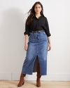 ComfortDenim Maxi Skirt - Western Blue Wash