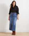 ComfortDenim Maxi Skirt - Western Blue Wash