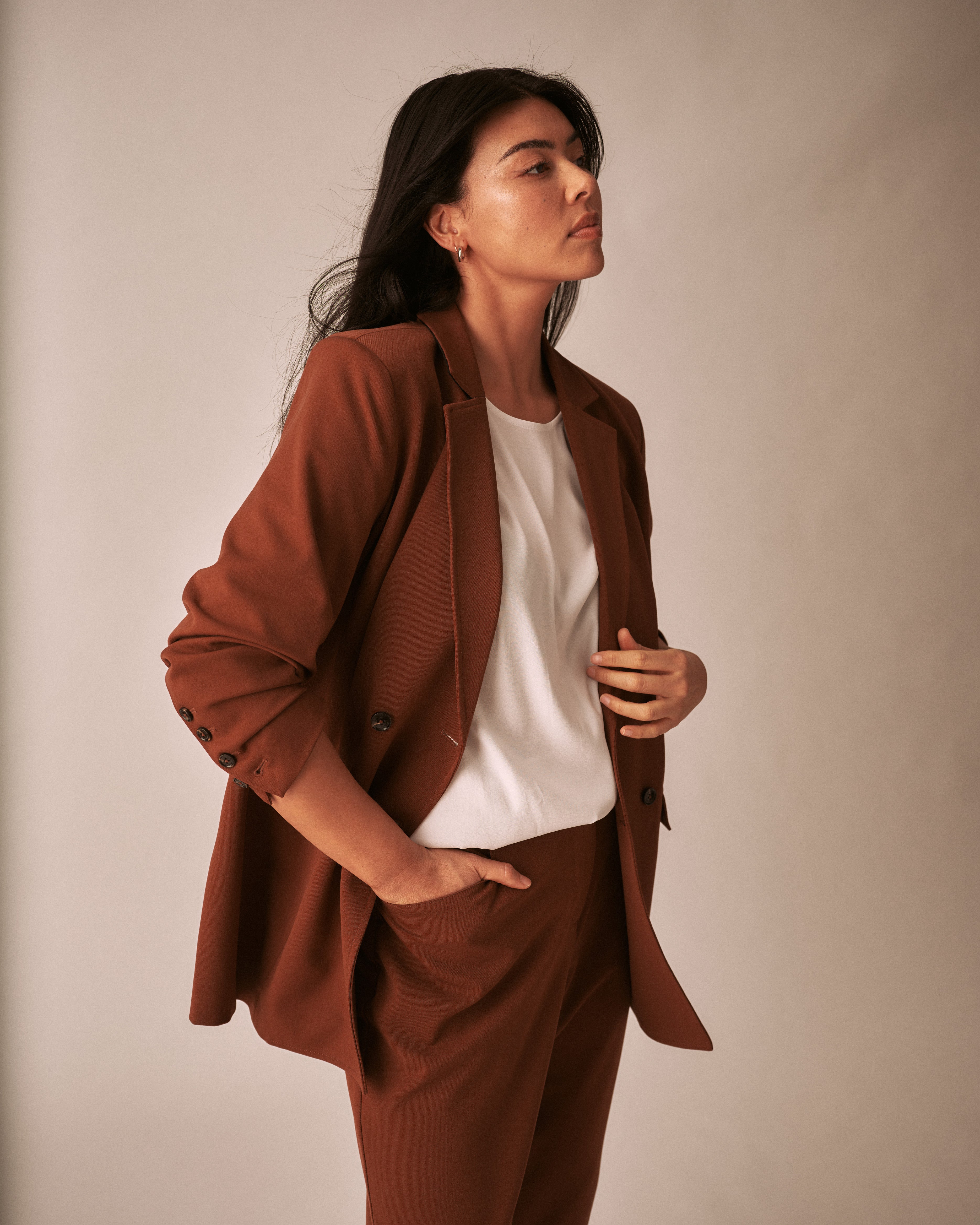 All Day Warren Double Breasted Blazer - Pony