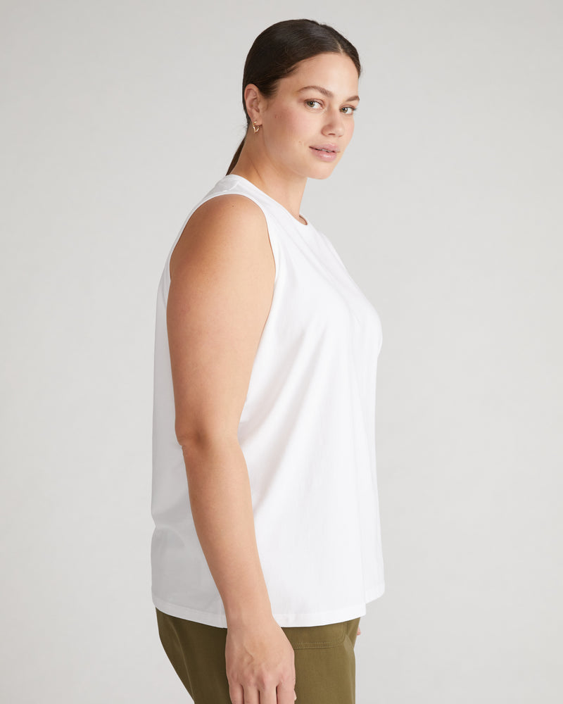 Patti Muscle Tank - White