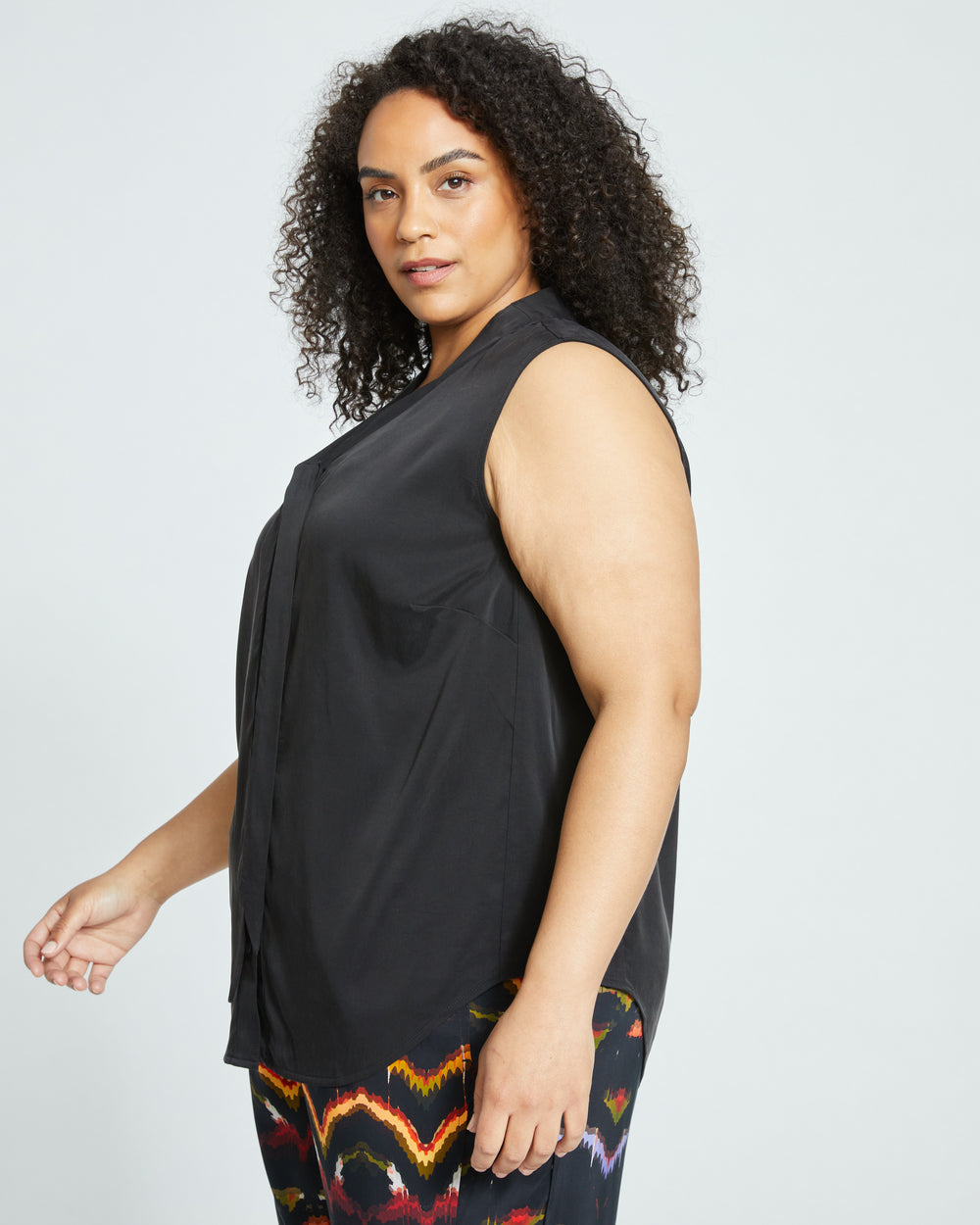 Brava Cupro Blouse - Black