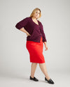 Danube Ponte Skirt - Vermilion Red