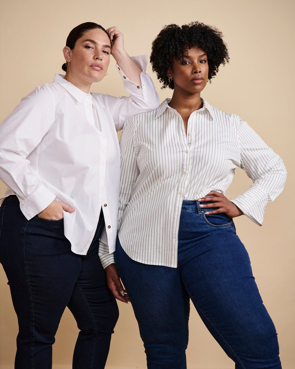 Elbe Stretch Poplin Shirt Classic Fit - White