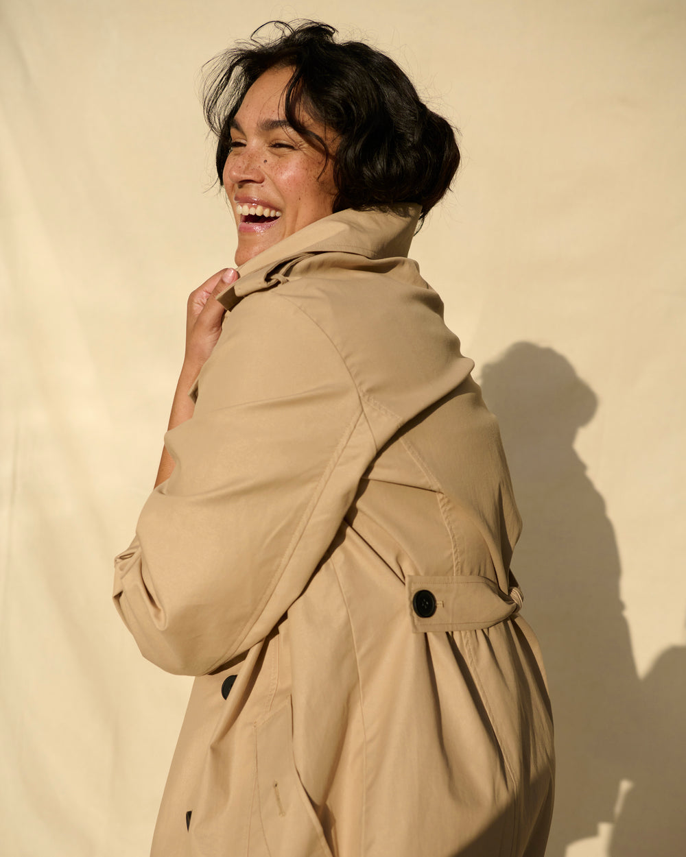 Derjon Trench Coat - Khaki