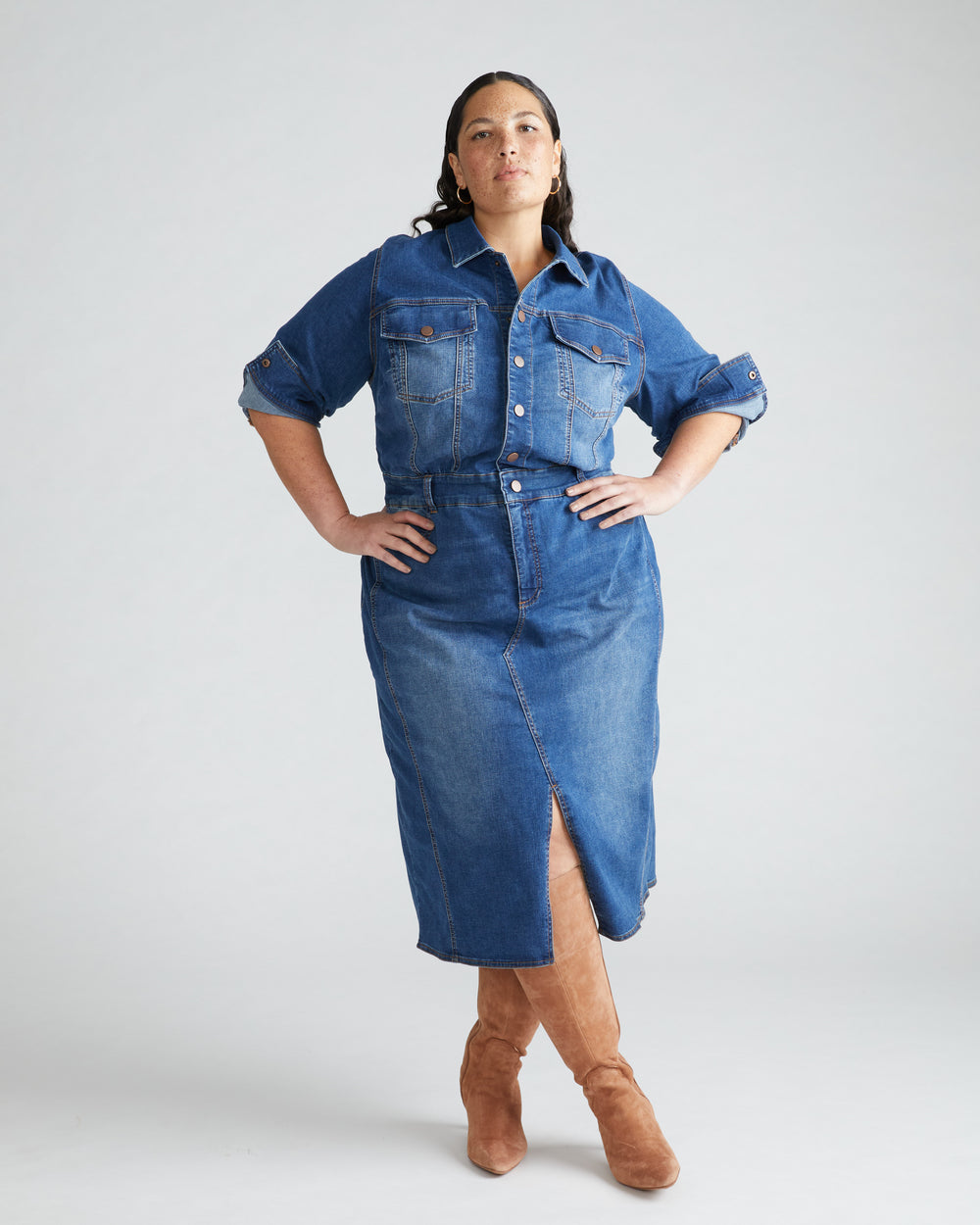 Dakota Denim Dress - Princeton Blue