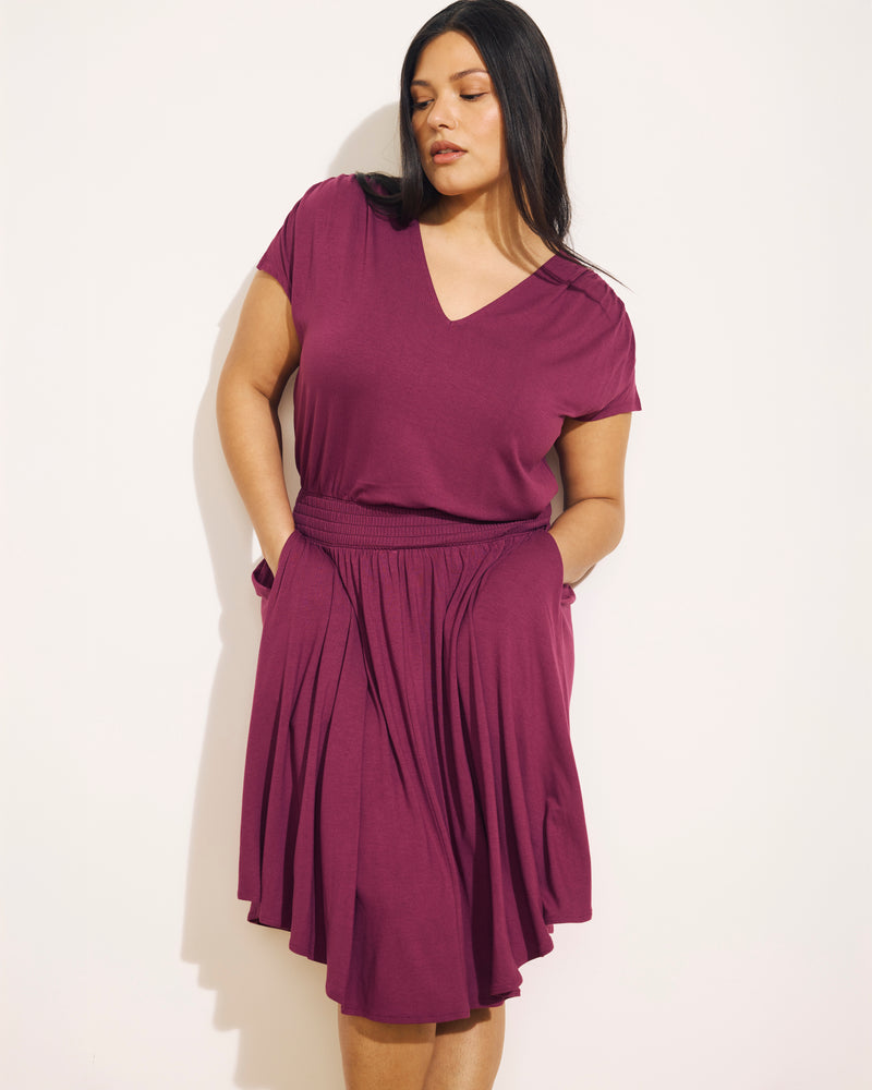 Minetta Liquid Jersey Dress - Rothko Purple