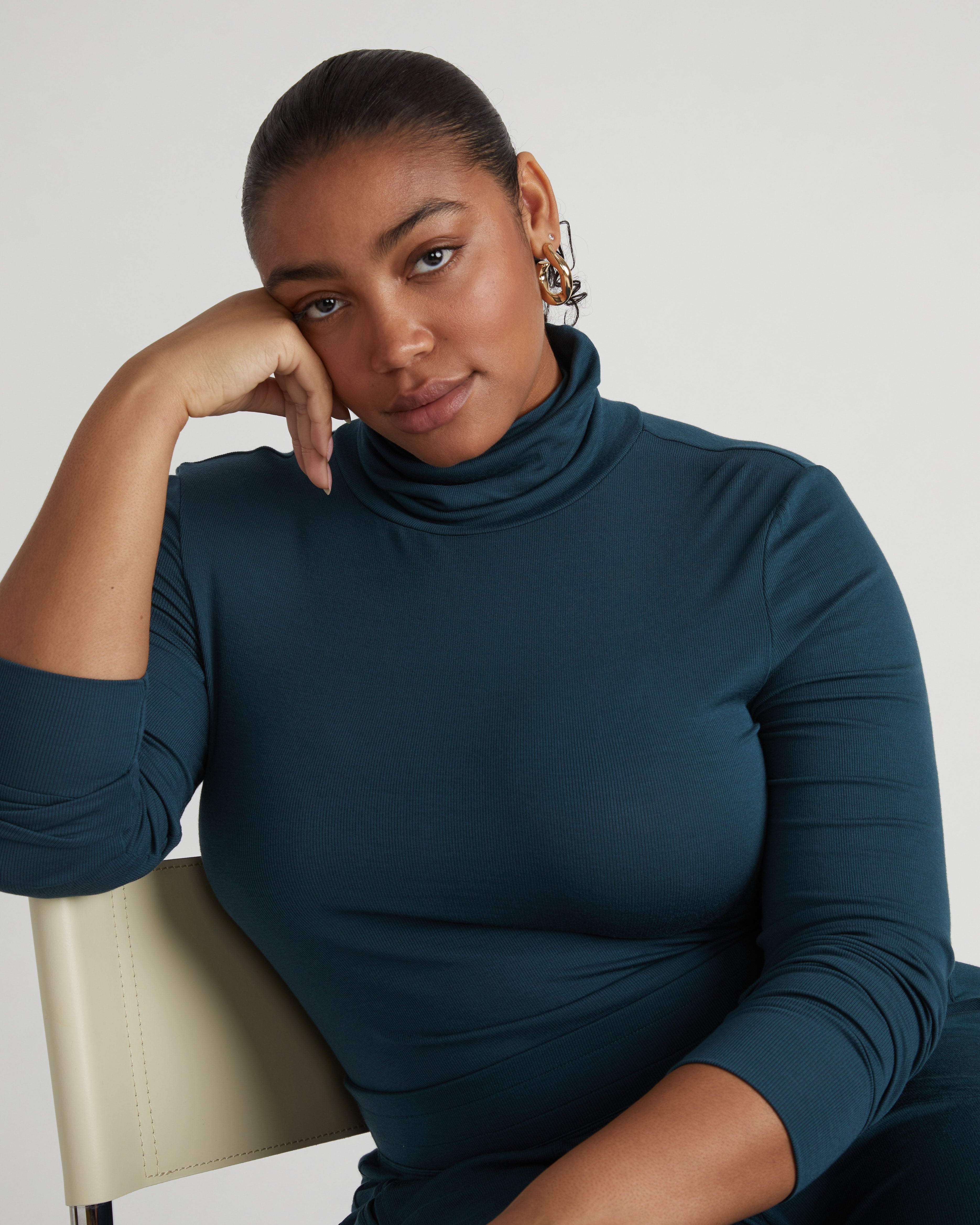 Foundation Turtleneck - Deep Sea