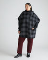 Tilda Cape - Greyscale Plaid