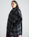 Tilda Cape - Greyscale Plaid