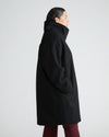 Marlo Cocoon Coat - Black