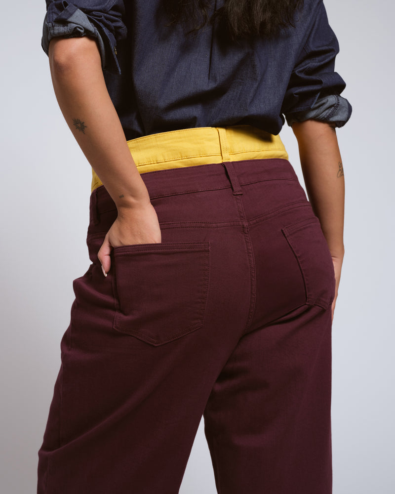 Bae Boyfriend Crop Jeans - Acai