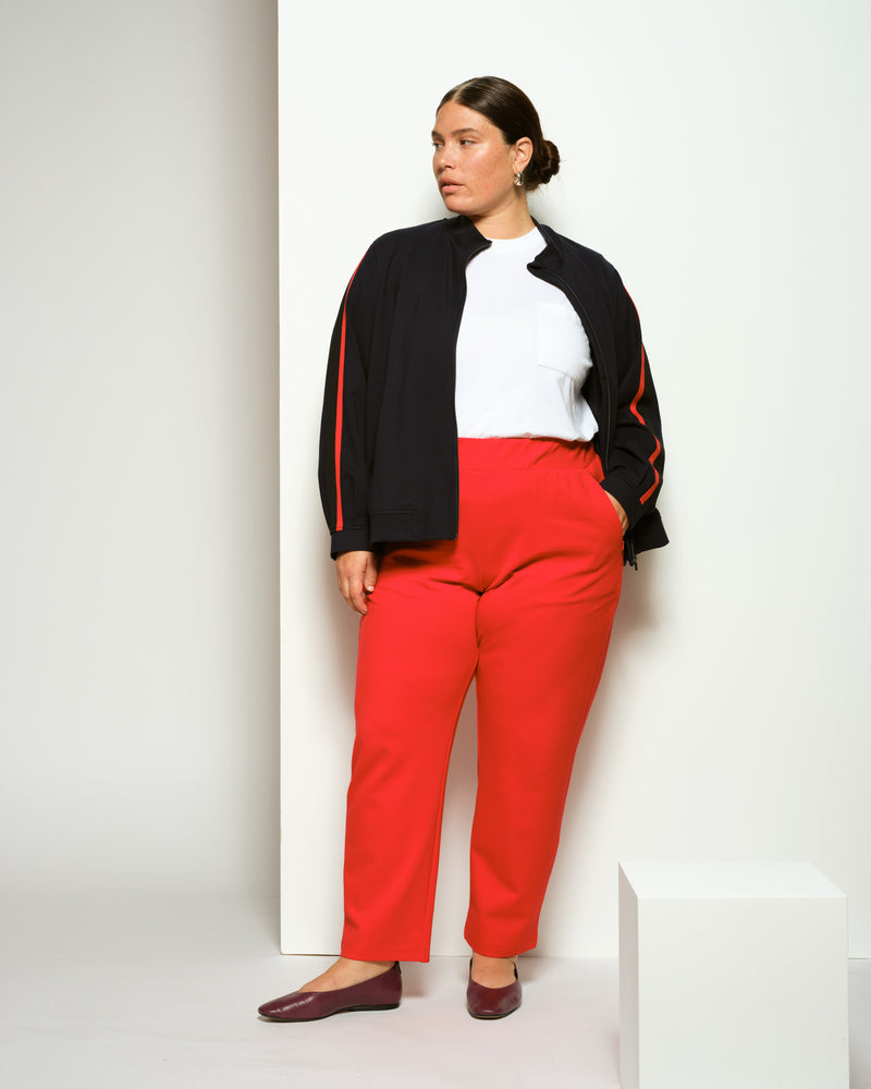 Smart Signature Ponte Pants - Vermilion Red