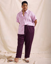 Sayville Linen Drawstring Pant - Acai