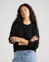 Savvy Fine Knit Crew Sweater - Black