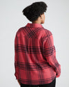 Maine Stretch Flannel Shirt - Cranberry Plaid