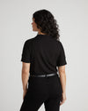 Petra Liquid Jersey Top - Black