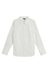 Henning x US Madison Shirt - White/Grey Stripe