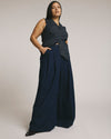 Denim Wide Leg Pant - Dark Indigo