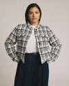 Tweed Lady Jacket - White/Black Plaid