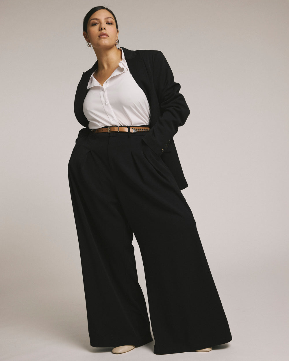 All Day Palais Wide Leg Pants - Black