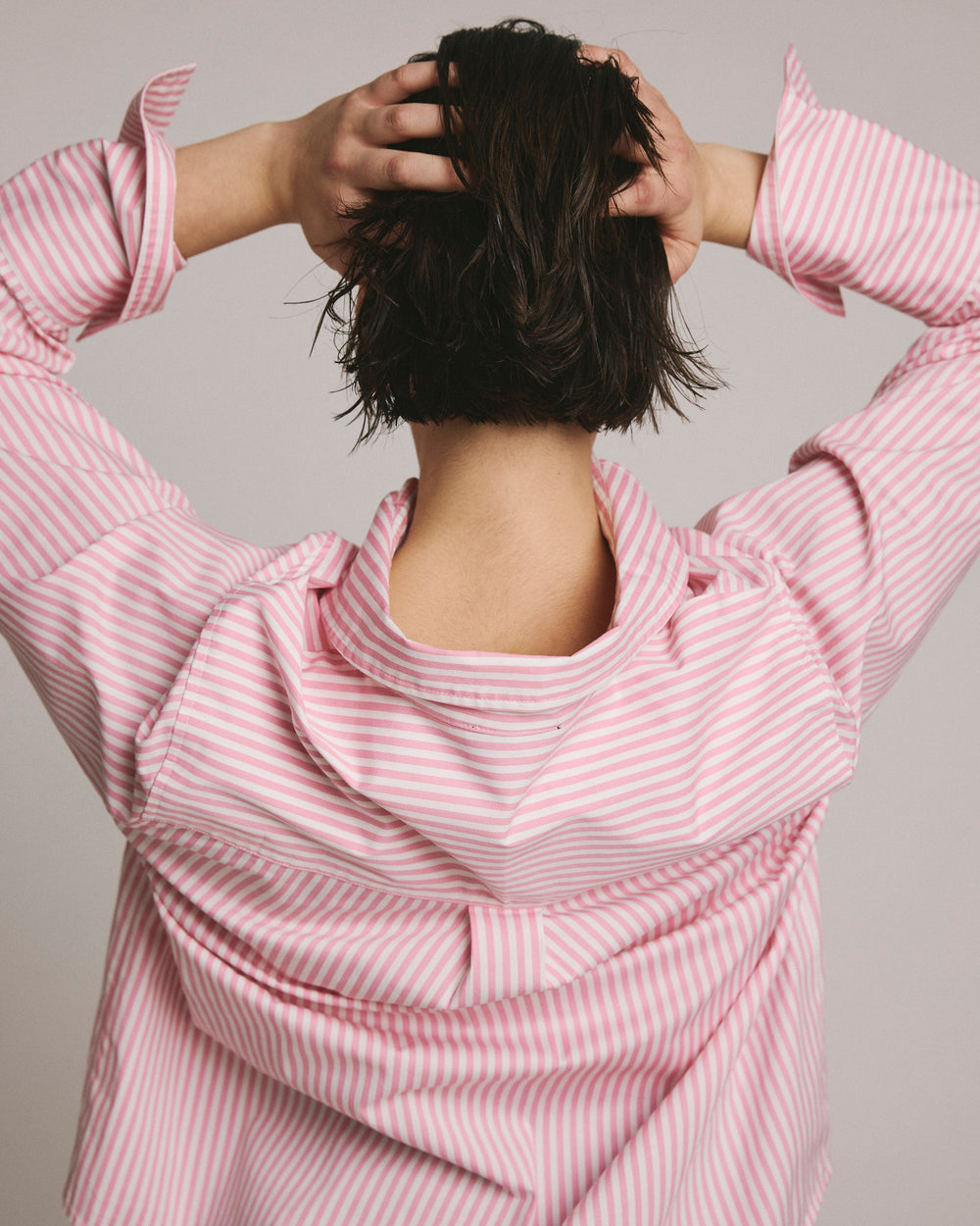 Henning x US Madison Shirt - Pink/White Stripe