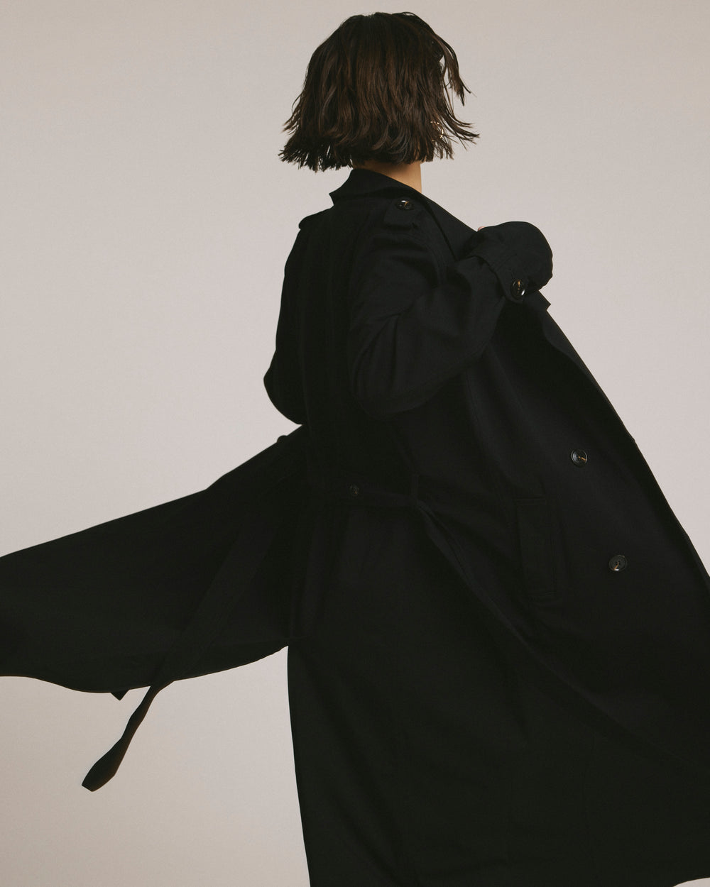 Henning x US Park Soft Trench - Black