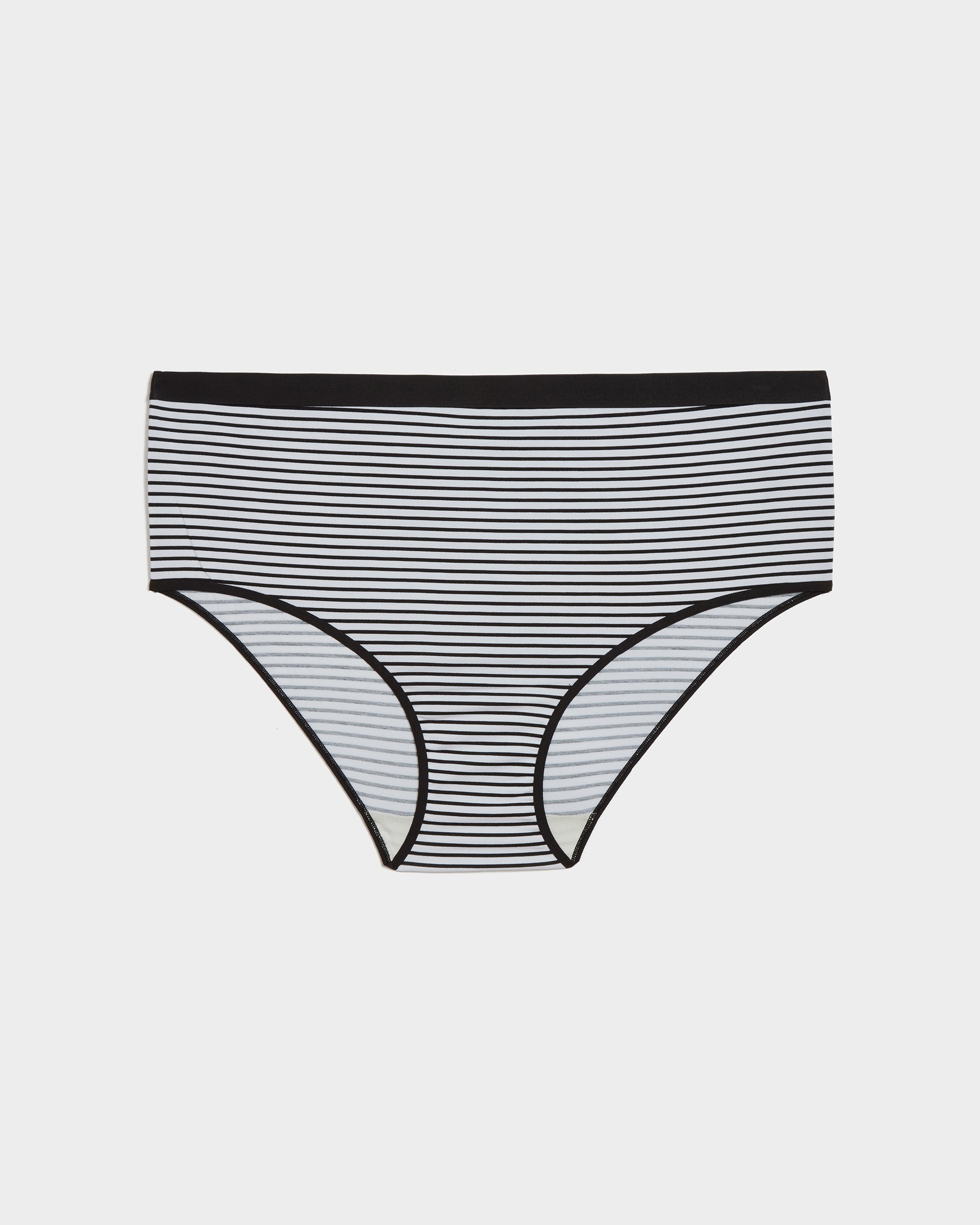 UltimateS High Rise Brief - Black/White Stripe