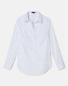 Elbe Popover Stretch Poplin Shirt Petite Fit - White