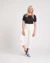 Bae Boyfriend Crop Jeans - White