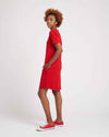 Halie T-Shirt Dress - Red