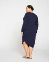 Iconic Long Sleeve V-Neck Geneva Dress - Midnight