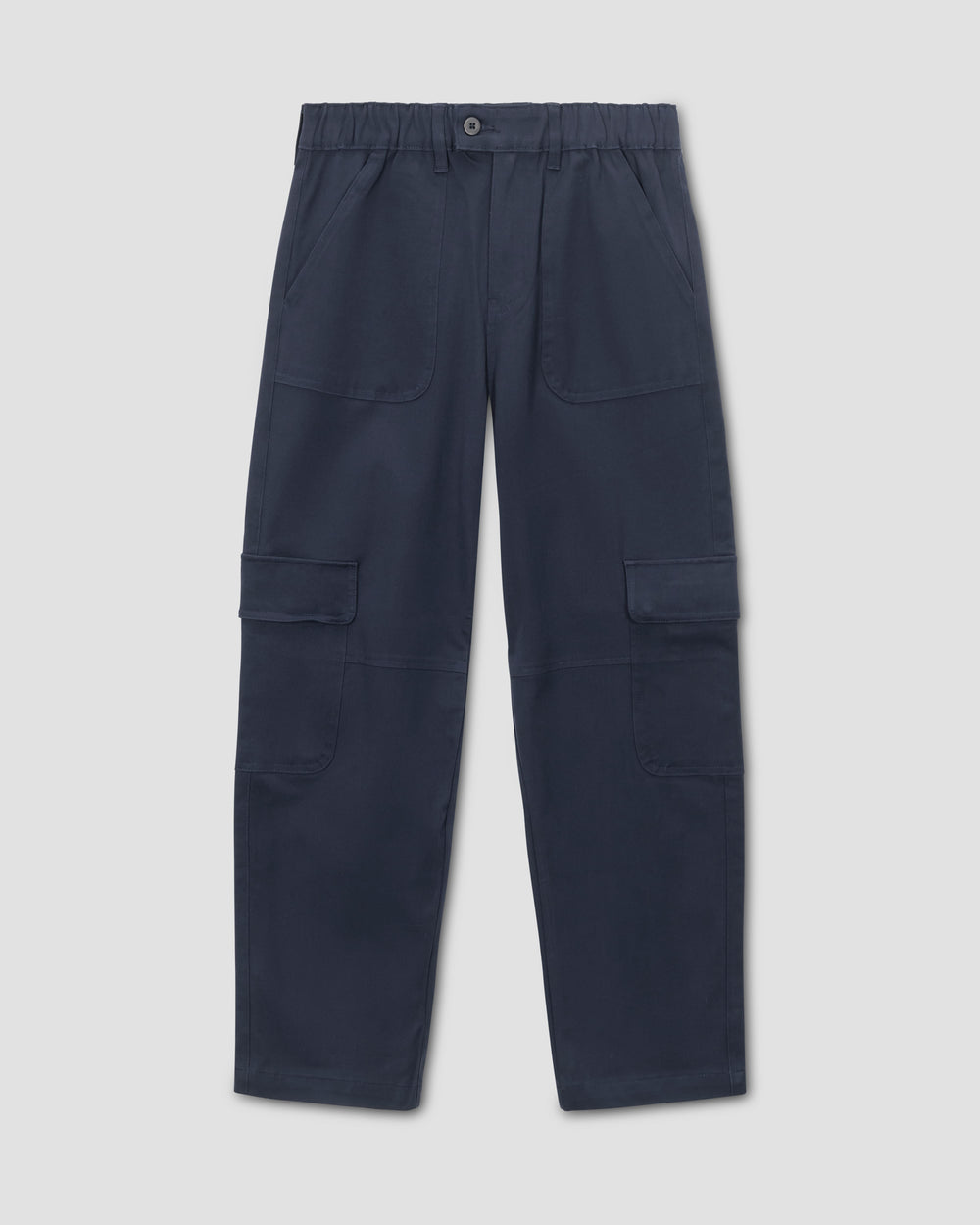 Karlee Stretch Cotton Twill Cargo Pants - Navy