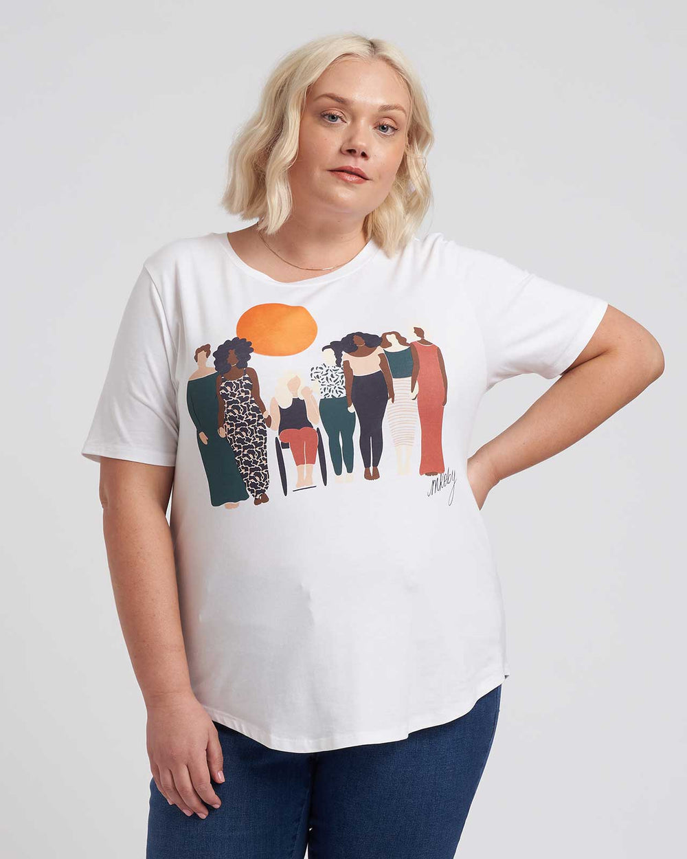 Ever Mothers Tee by Melissa Koby - White