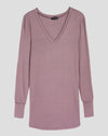 Foundation Long Sleeve V-Neck Tee - Nutmeg