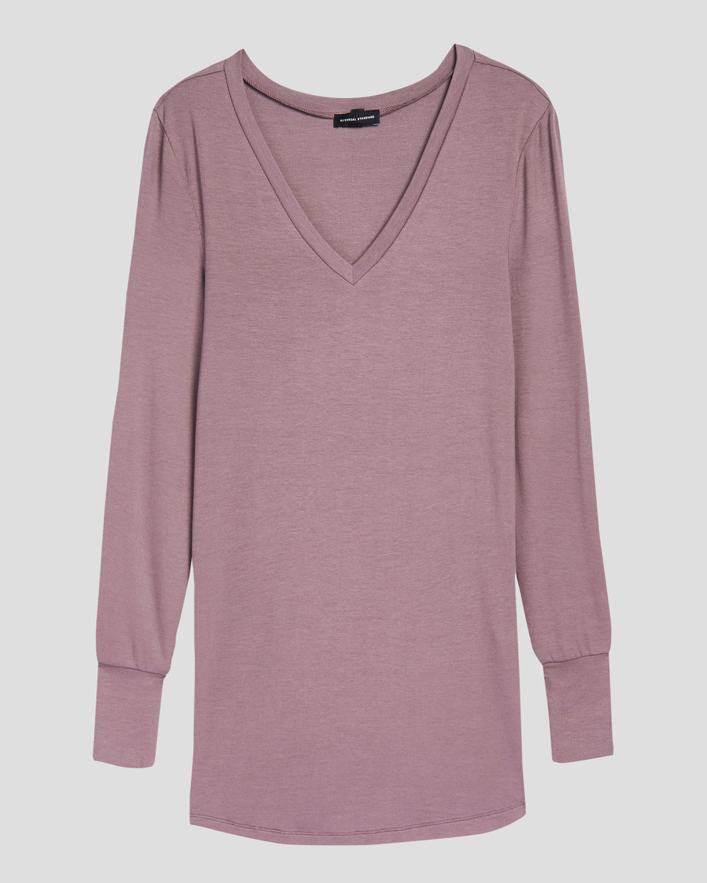 Foundation Long Sleeve V-Neck Tee - Nutmeg