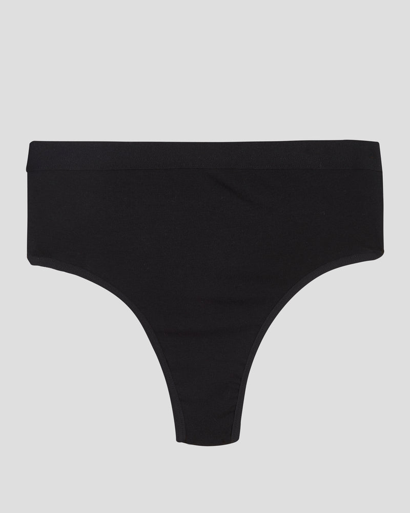 UltimateS High Rise Thong - Black