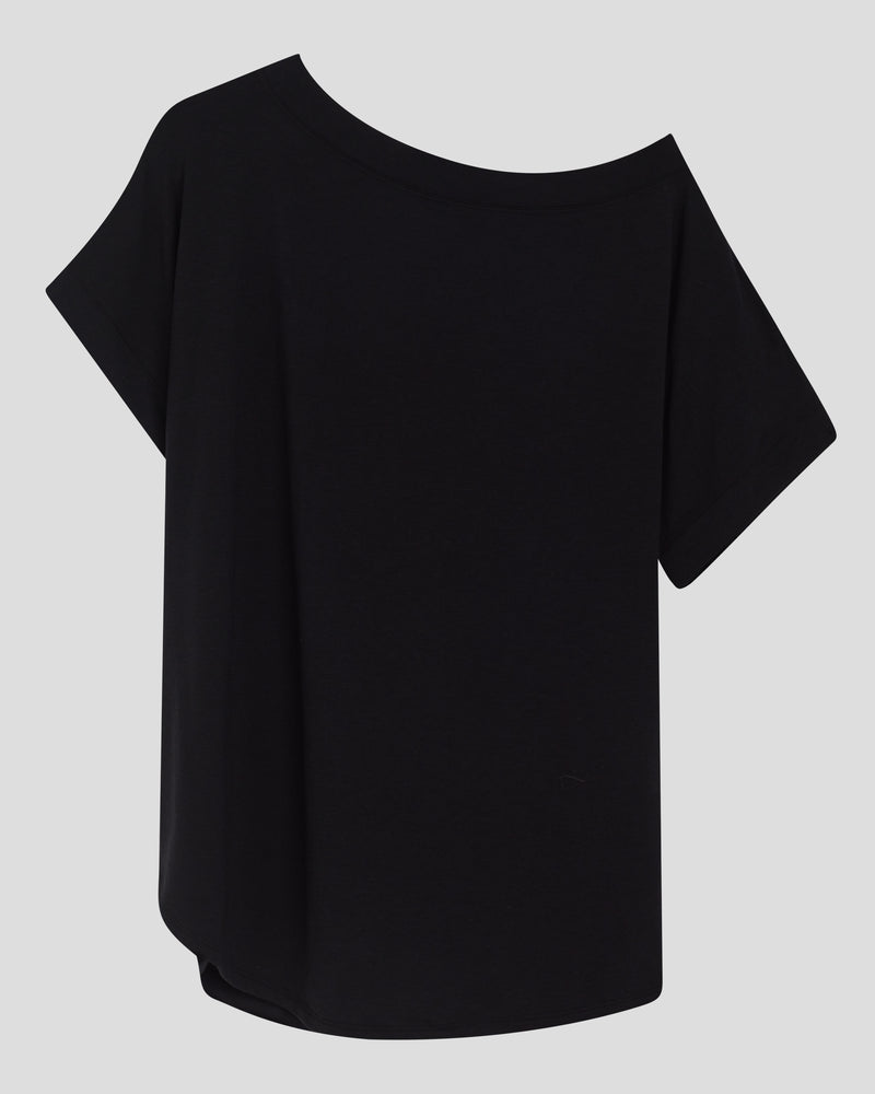 Dolci Short Sleeve Top - Black