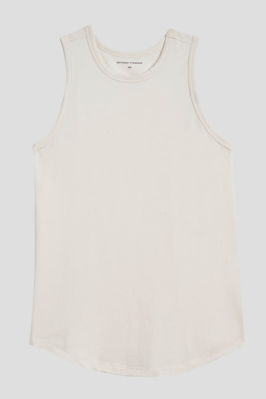 Cai High Neck Tank - White