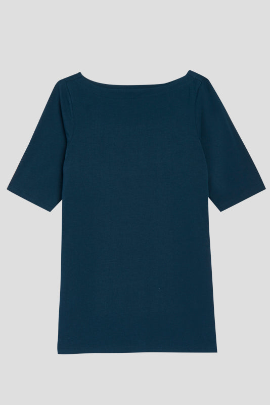 Bella Boatneck Tee - Deep Sea