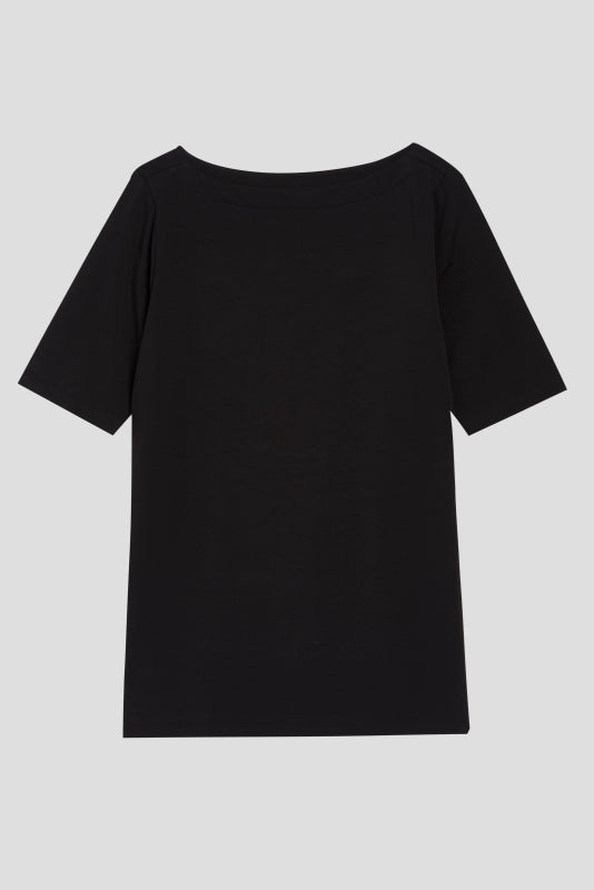 Bella Boatneck Tee - Black