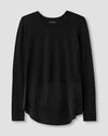 Dalia Mixed Media Sweater - Black