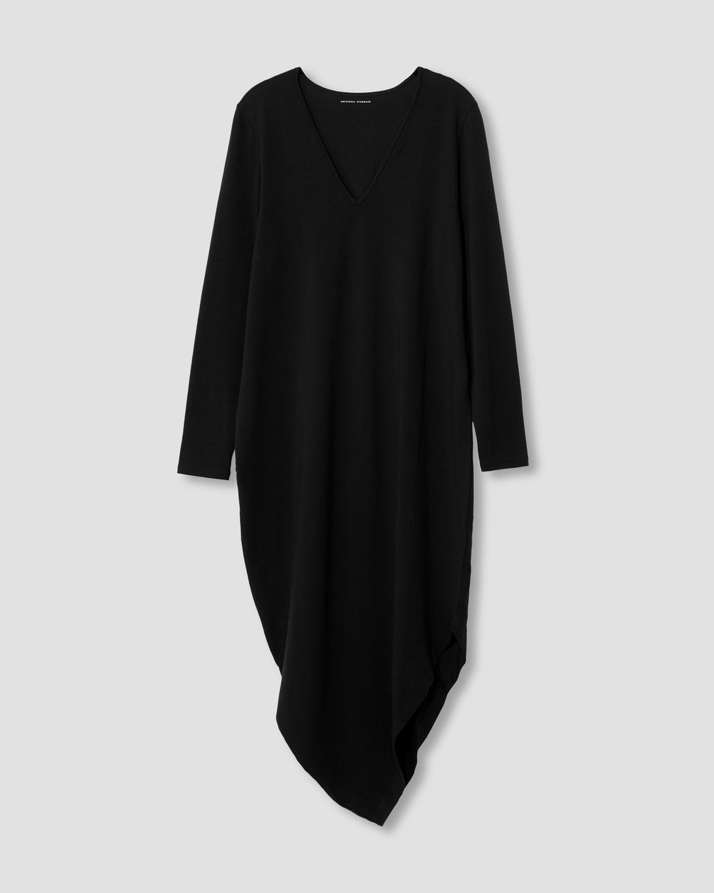 Iconic Long Sleeve V-Neck Geneva Dress - Black