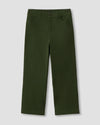 Faye Stretch Cotton Twill Boyfriend Crop Pants - Emerald