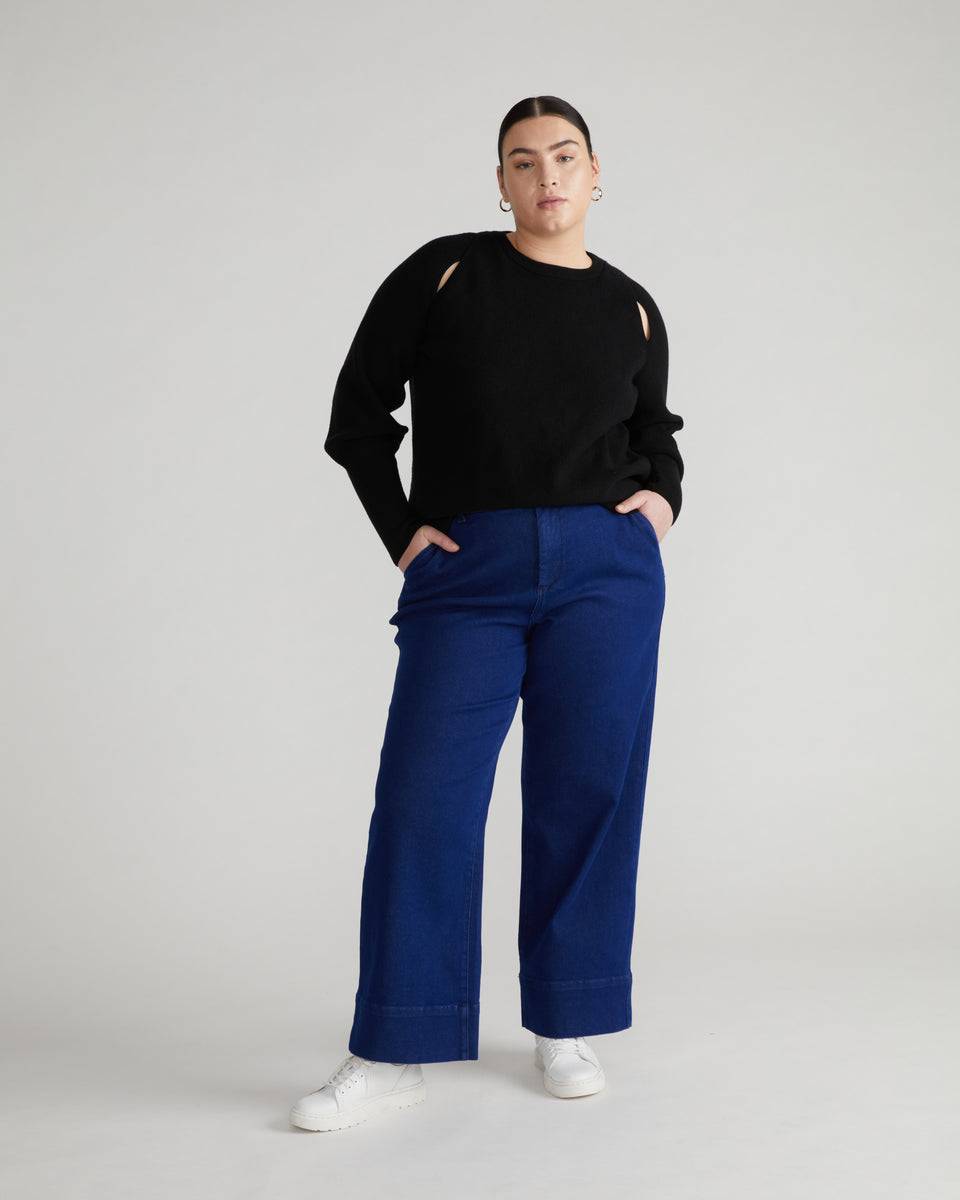 WR.UP® jeans with a high waist and super flare leg