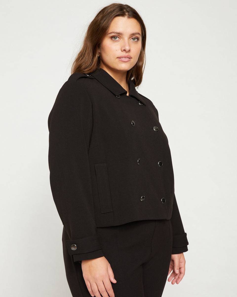 Pepper Double Breasted Jacket - Black Zoom image 0