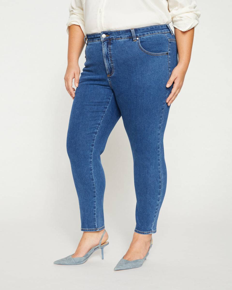Seine Mid Rise Skinny Jeans 27 Inch - Odeon Blue Zoom image 2