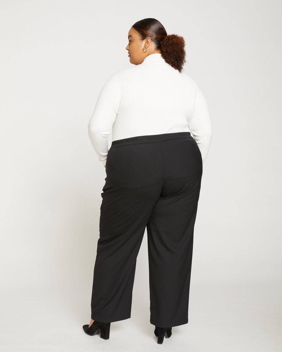 Tribeca Stretch Wool Trousers - Black Zoom image 7